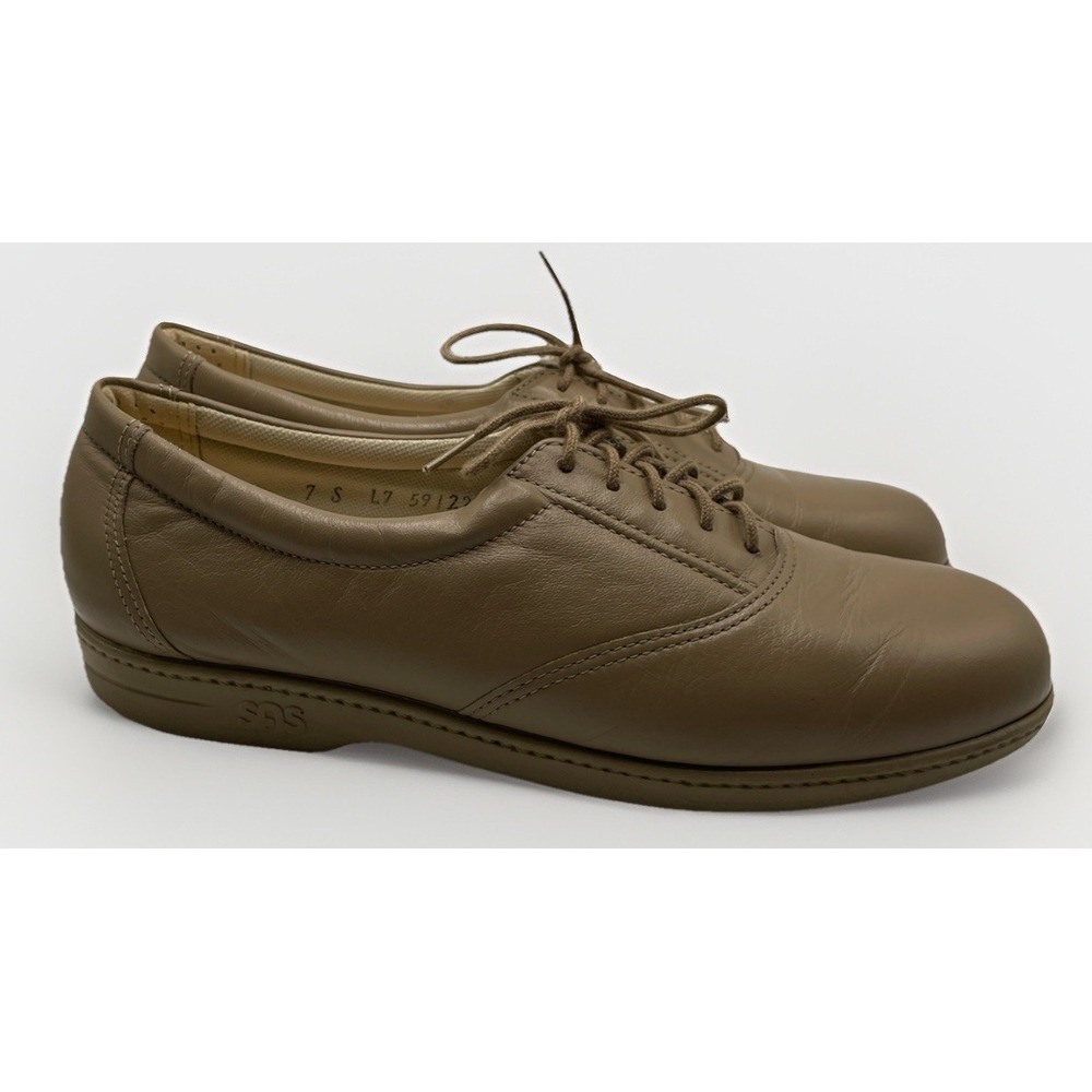 SAS Tripad Comfort Women's Size 7 Tan Beige Whisper Mocha Leather Shoes USA